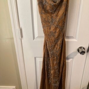 Sequin satin dress